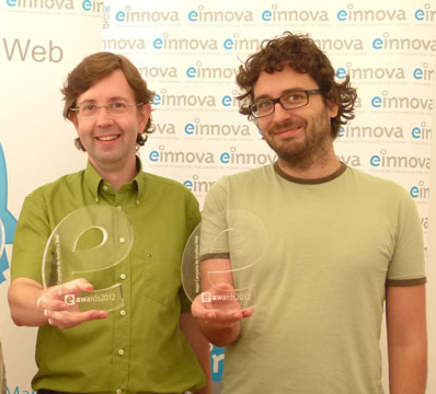 Antoni Biada y Jordi Rosell, de Einnova, premiados en 2011 y 2012 con los eAwards.