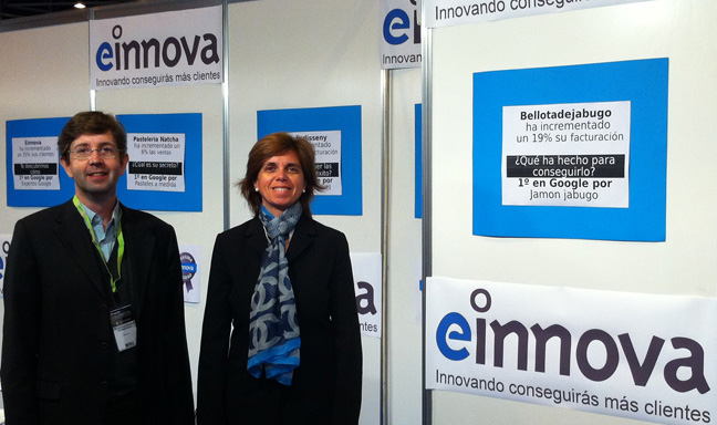 Antoni Biada y Merche Fontanals en la Feria Ecomm-marketing